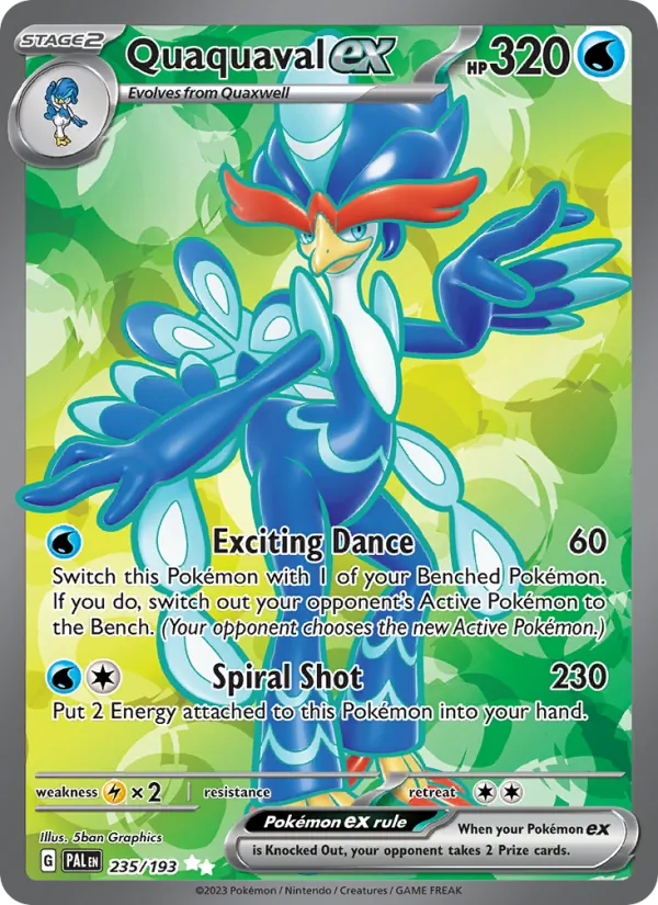 Quaquaval ex #235 – Paldea Evolved card