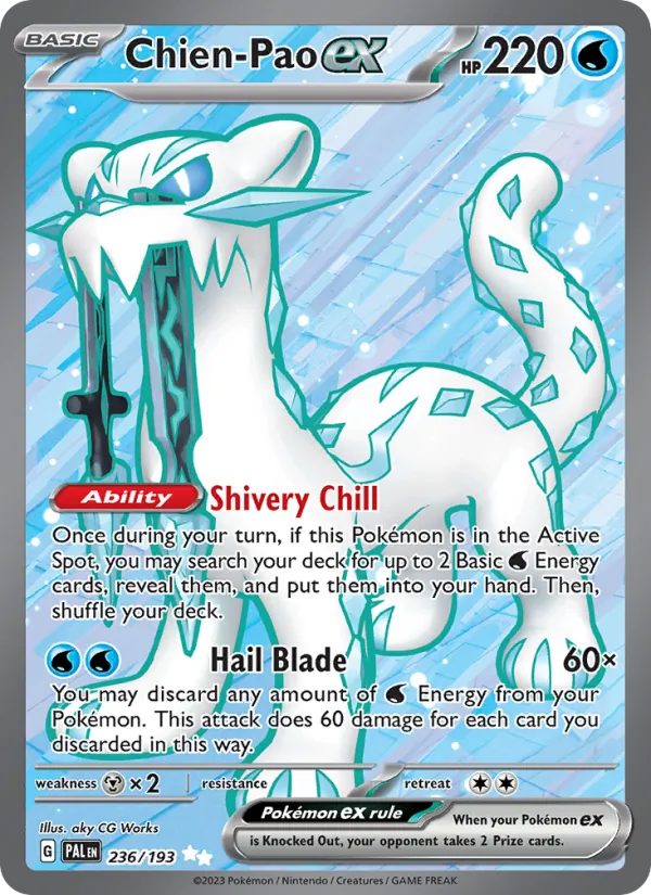 Chien-Pao ex #236 – Paldea Evolved card