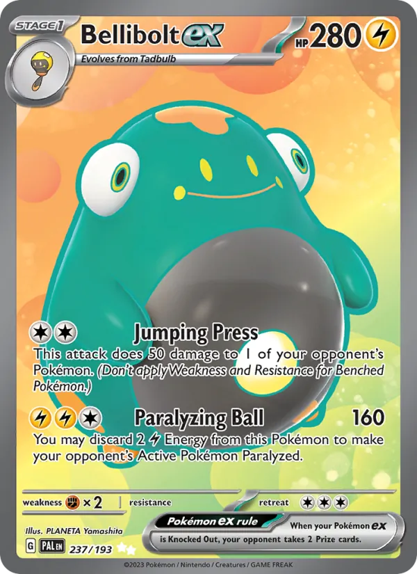 Bellibolt ex #237 – Paldea Evolved card