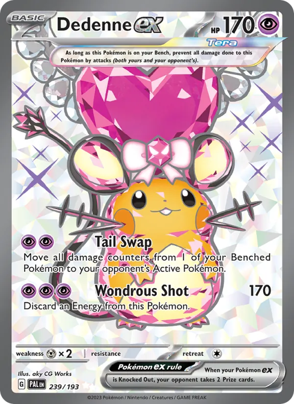 Dedenne ex #239 – Paldea Evolved card