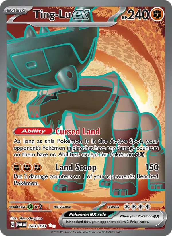 Ting-Lu ex #243 – Paldea Evolved card