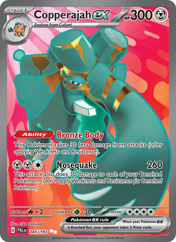 Copperajah ex #245 – Paldea Evolved card