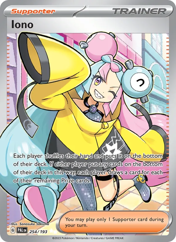 Iono #254 – Paldea Evolved card
