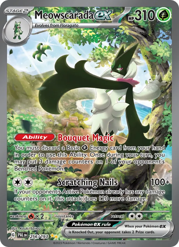 Meowscarada ex #256 – Paldea Evolved card