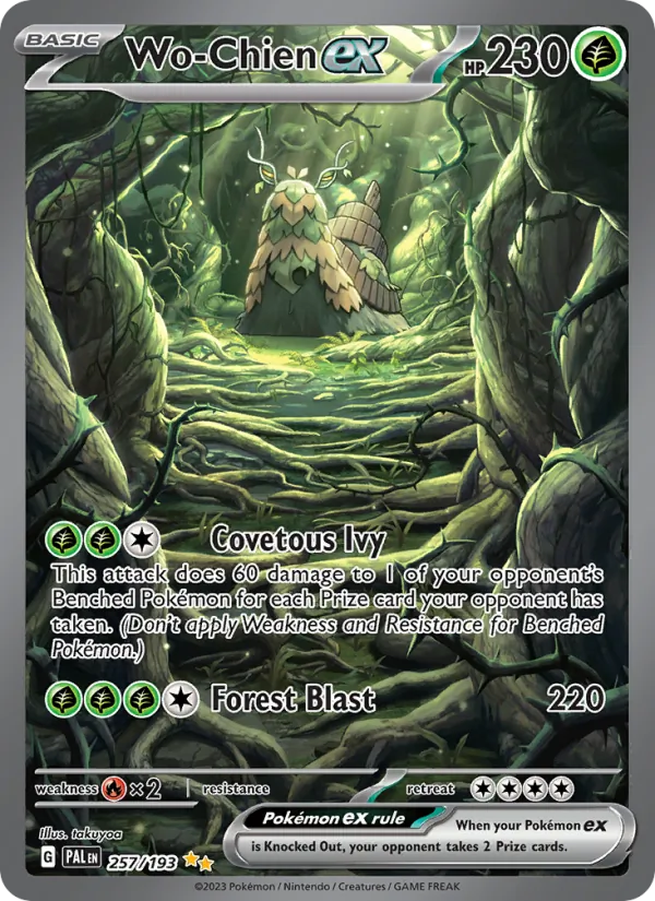 Wo-Chien ex #257 – Paldea Evolved card