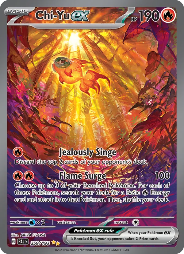 Chi-Yu ex #259 – Paldea Evolved card