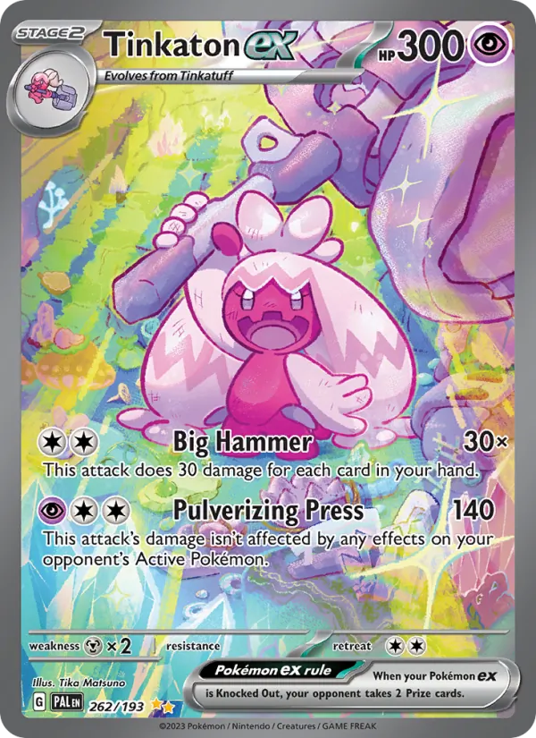 Tinkaton ex #262 – Paldea Evolved card