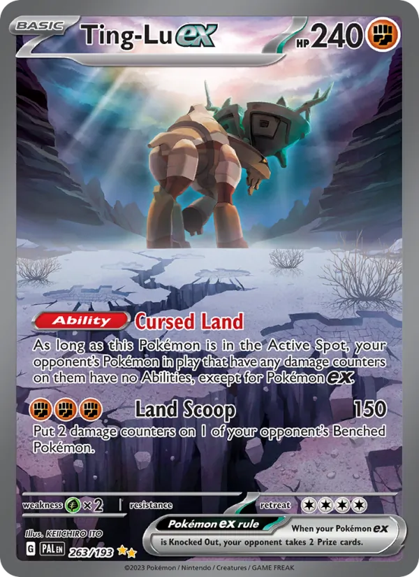 Ting-Lu ex #263 – Paldea Evolved card