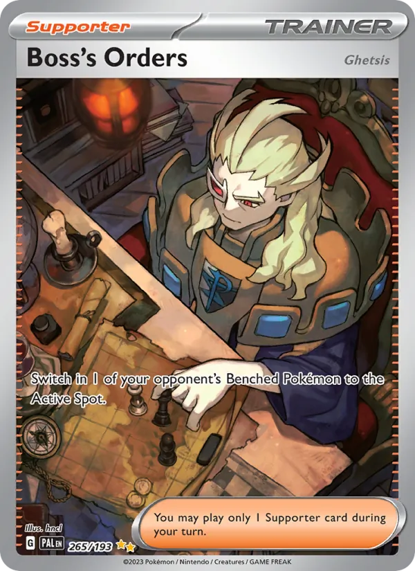 Boss's Orders #265 – Paldea Evolved card