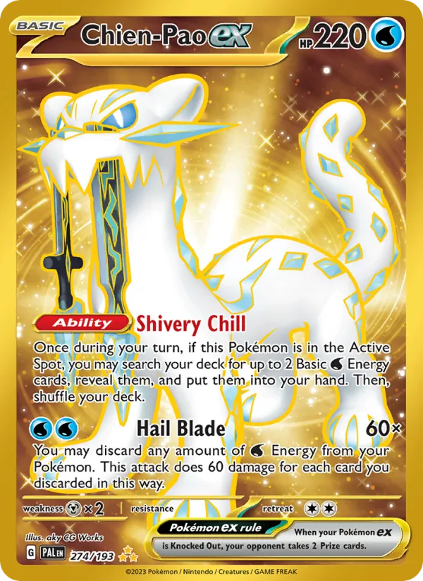 Chien-Pao ex #274 – Paldea Evolved card
