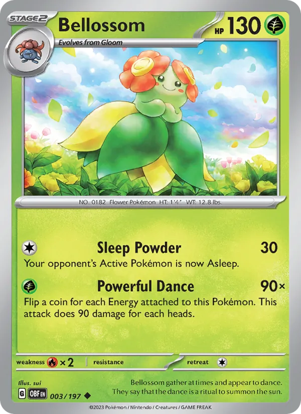 Bellossom #003 – Obsidian Flames card
