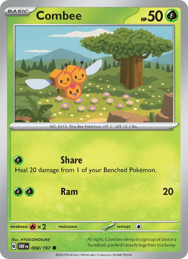 Combee #008 – Obsidian Flames card