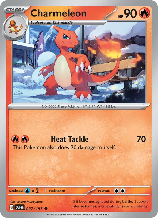 Charmeleon #027 – Obsidian Flames card