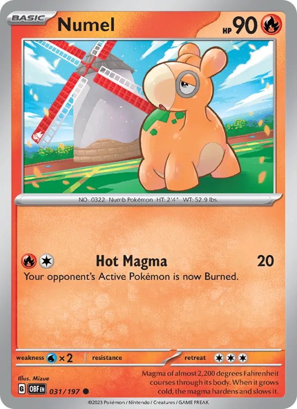 Numel #031 – Obsidian Flames card