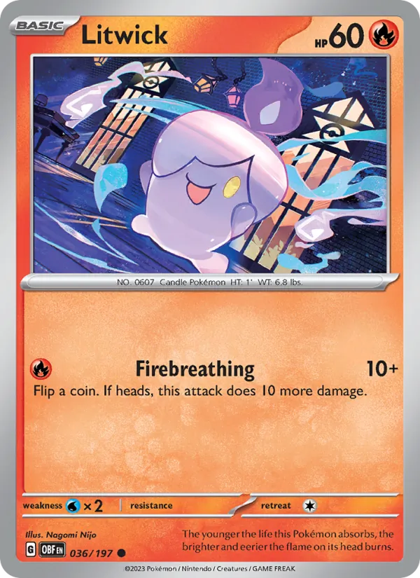 Litwick #036 – Obsidian Flames card