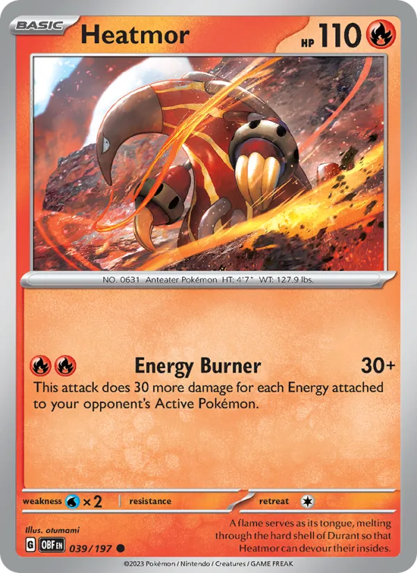Heatmor #039 – Obsidian Flames card