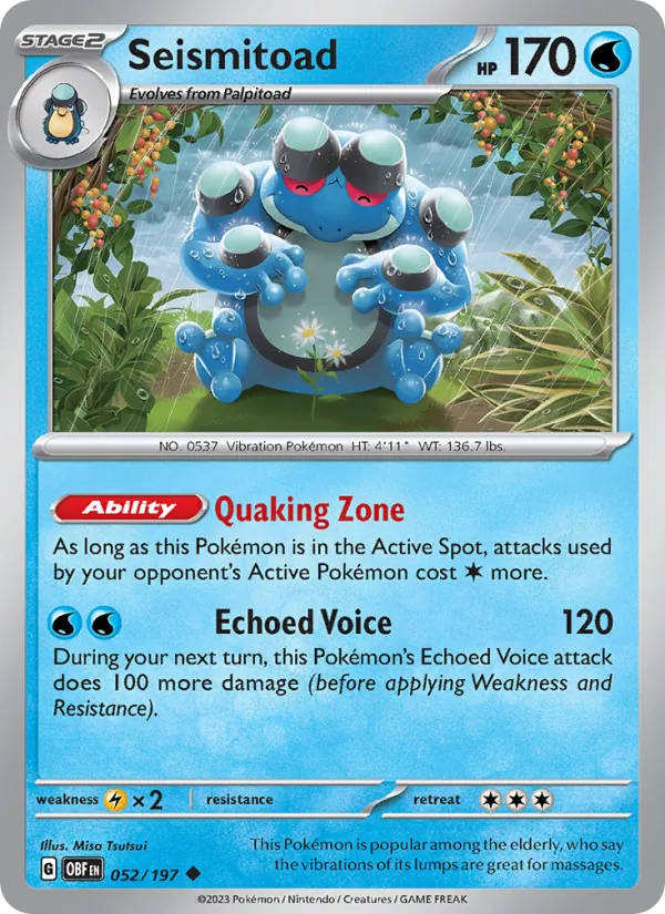 Seismitoad #052 – Obsidian Flames card