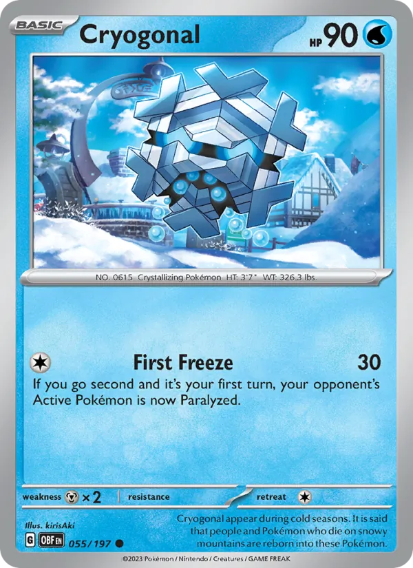 Cryogonal #055 – Obsidian Flames card