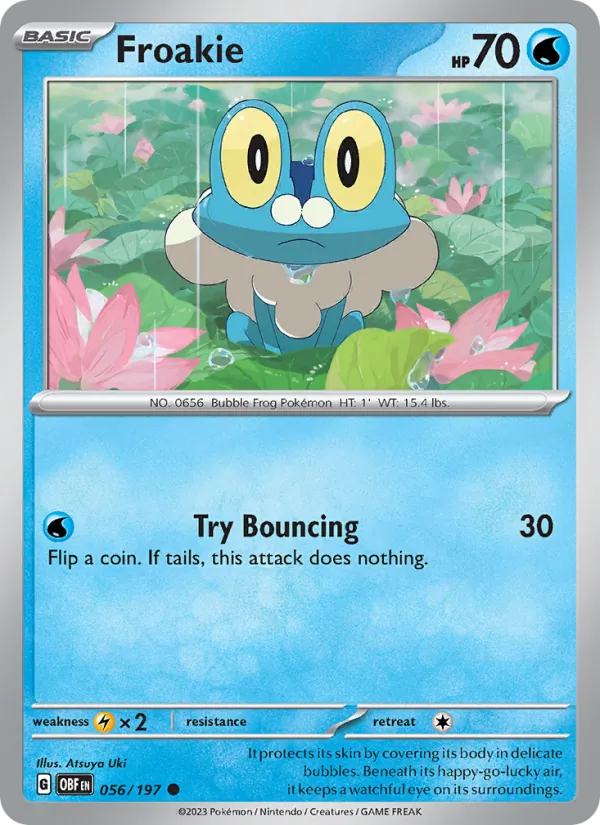 Froakie #056 – Obsidian Flames card