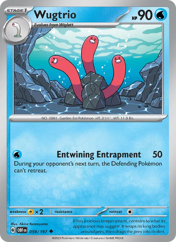 Wugtrio #059 – Obsidian Flames card