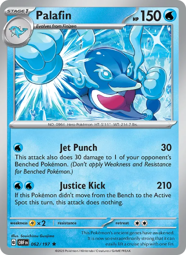 Palafin #062 – Obsidian Flames card