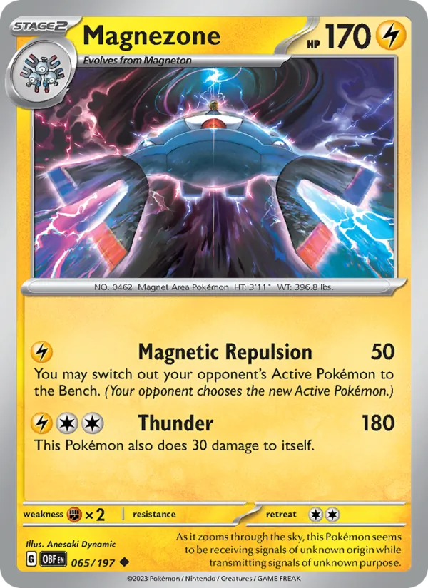 Magnezone #065 – Obsidian Flames card