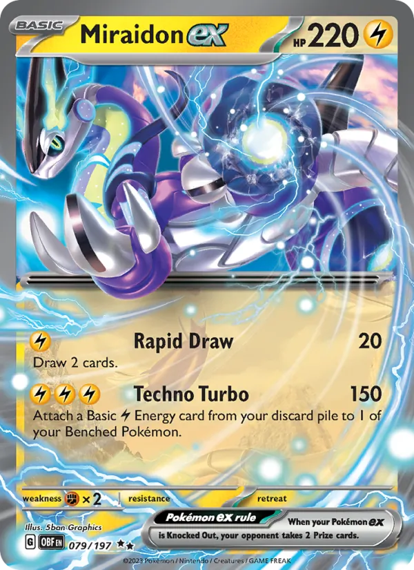 Miraidon ex #079 – Obsidian Flames card