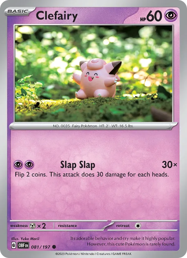 Clefairy #081 – Obsidian Flames card