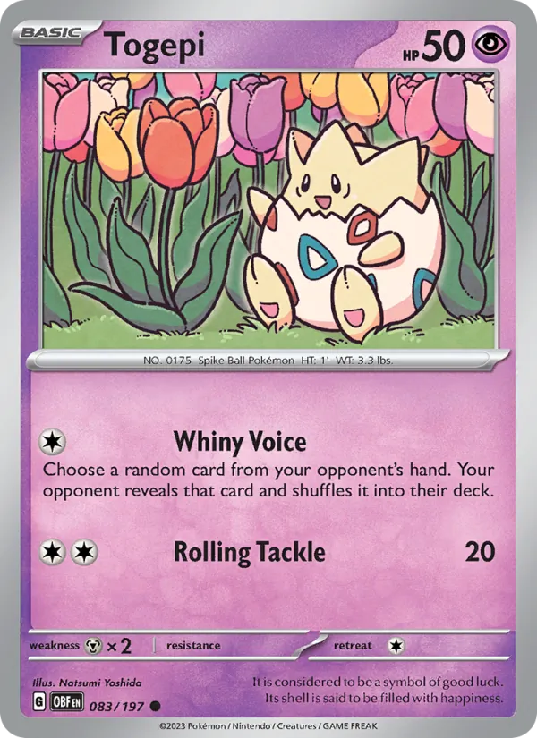 Togepi #083 – Obsidian Flames card