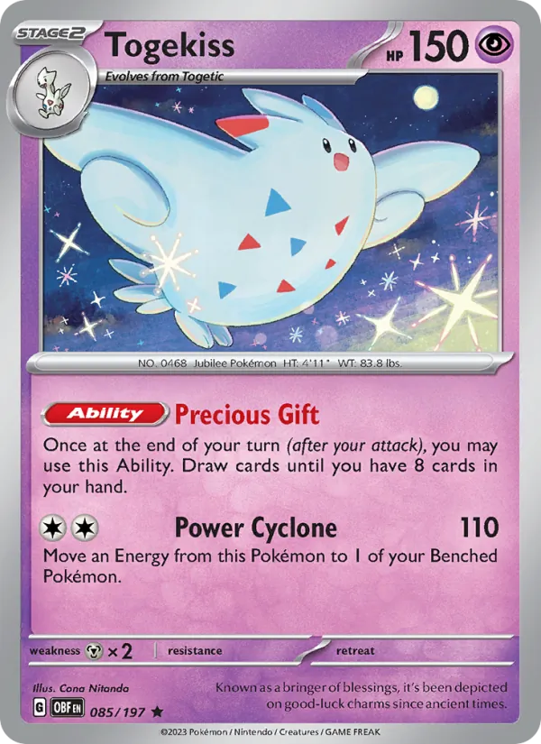 Togekiss #085 – Obsidian Flames card