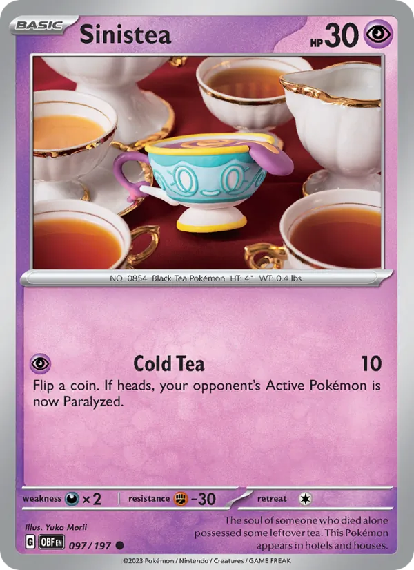 Sinistea #097 – Obsidian Flames card