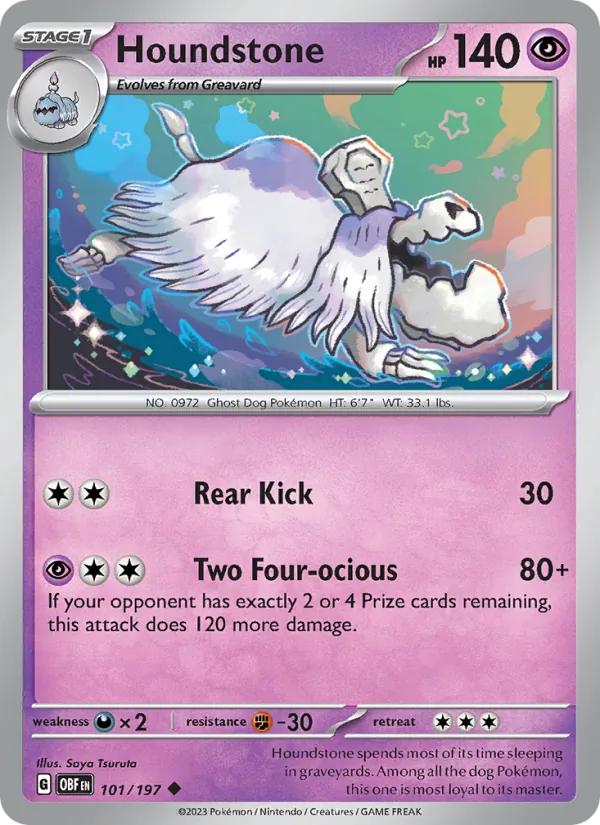 Houndstone #101 – Obsidian Flames card
