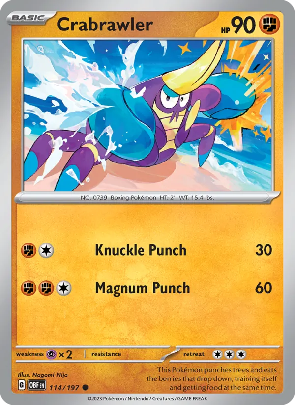 Crabrawler #114 – Obsidian Flames card