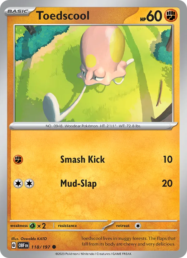 Toedscool #118 – Obsidian Flames card