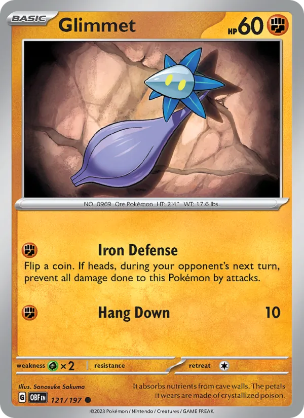 Glimmet #121 – Obsidian Flames card