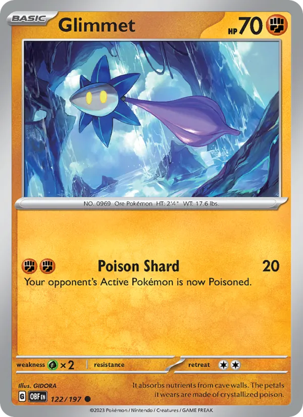 Glimmet #122 – Obsidian Flames card