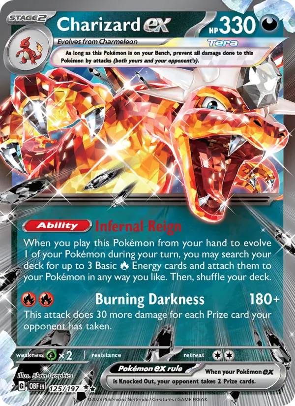 Charizard ex #125 – Obsidian Flames card