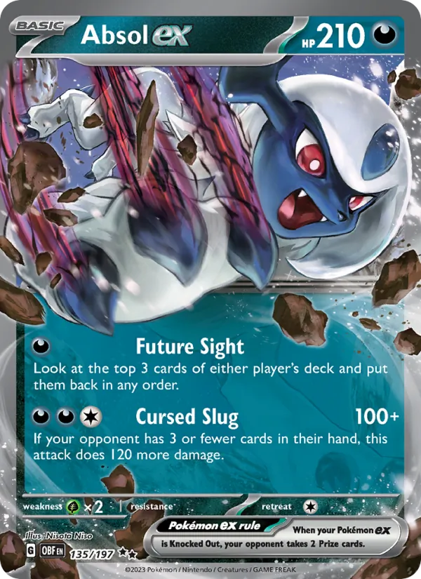 Absol ex #135 – Obsidian Flames card