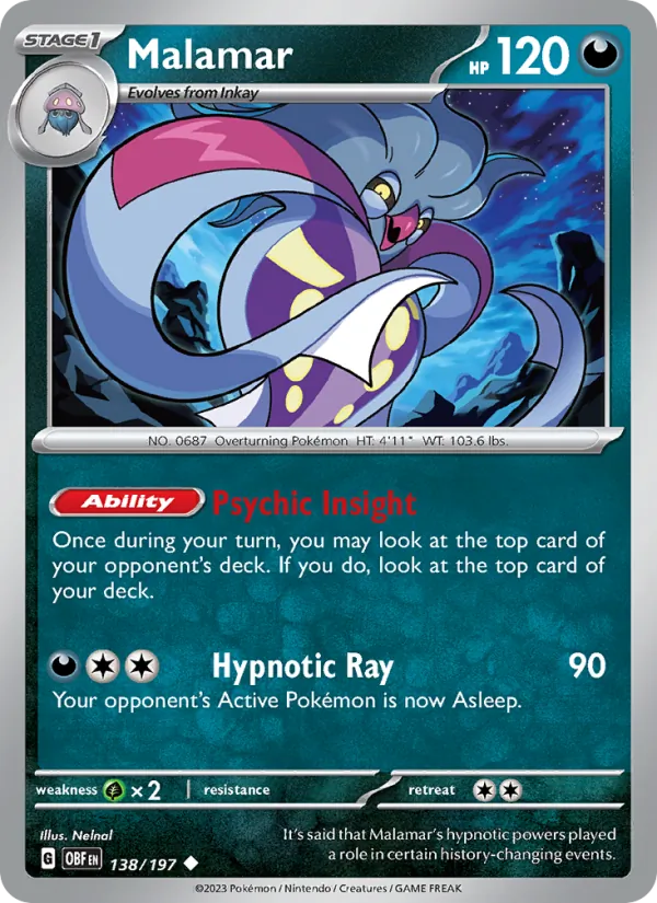 Malamar #138 – Obsidian Flames card
