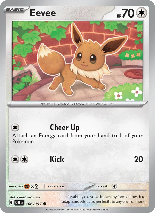 Eevee #166 – Obsidian Flames card