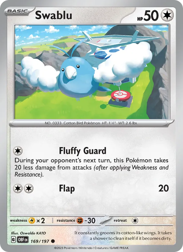 Swablu #169 – Obsidian Flames card