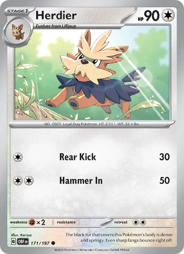 Herdier #171 – Obsidian Flames card
