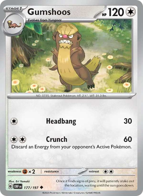 Gumshoos #177 – Obsidian Flames card