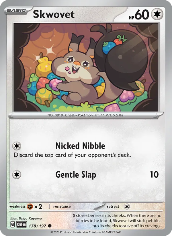 Skwovet #178 – Obsidian Flames card