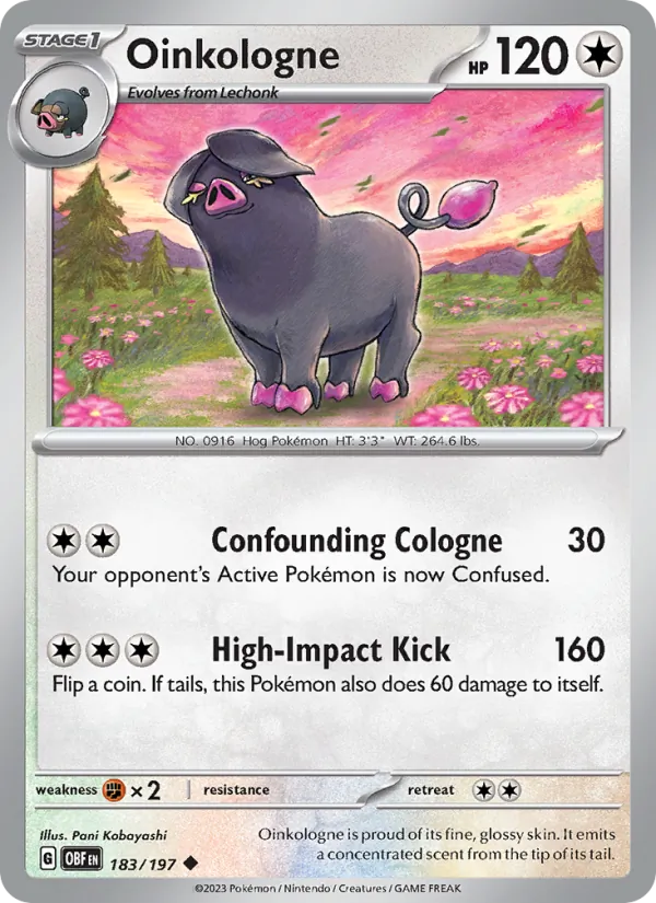 Oinkologne #183 – Obsidian Flames card