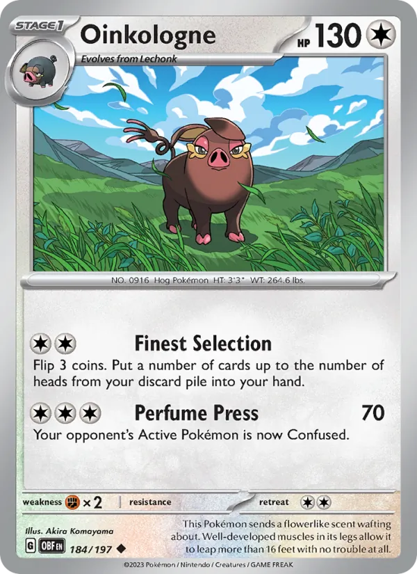 Oinkologne #184 – Obsidian Flames card