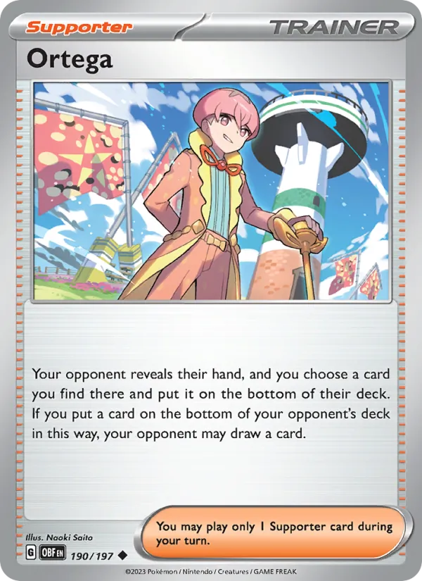 Ortega #190 – Obsidian Flames card