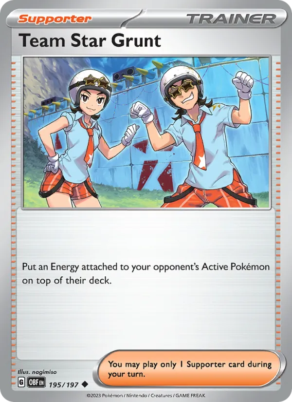 Team Star Grunt #195 – Obsidian Flames card