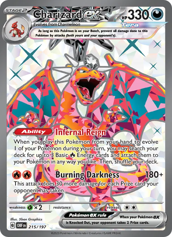 Charizard ex #215 – Obsidian Flames card
