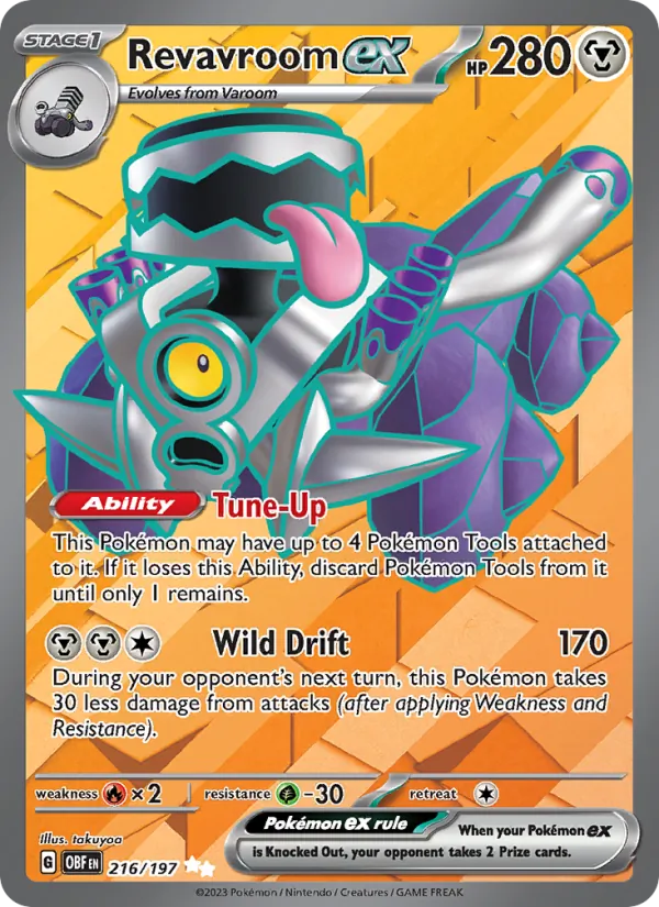 Revavroom ex #216 – Obsidian Flames card